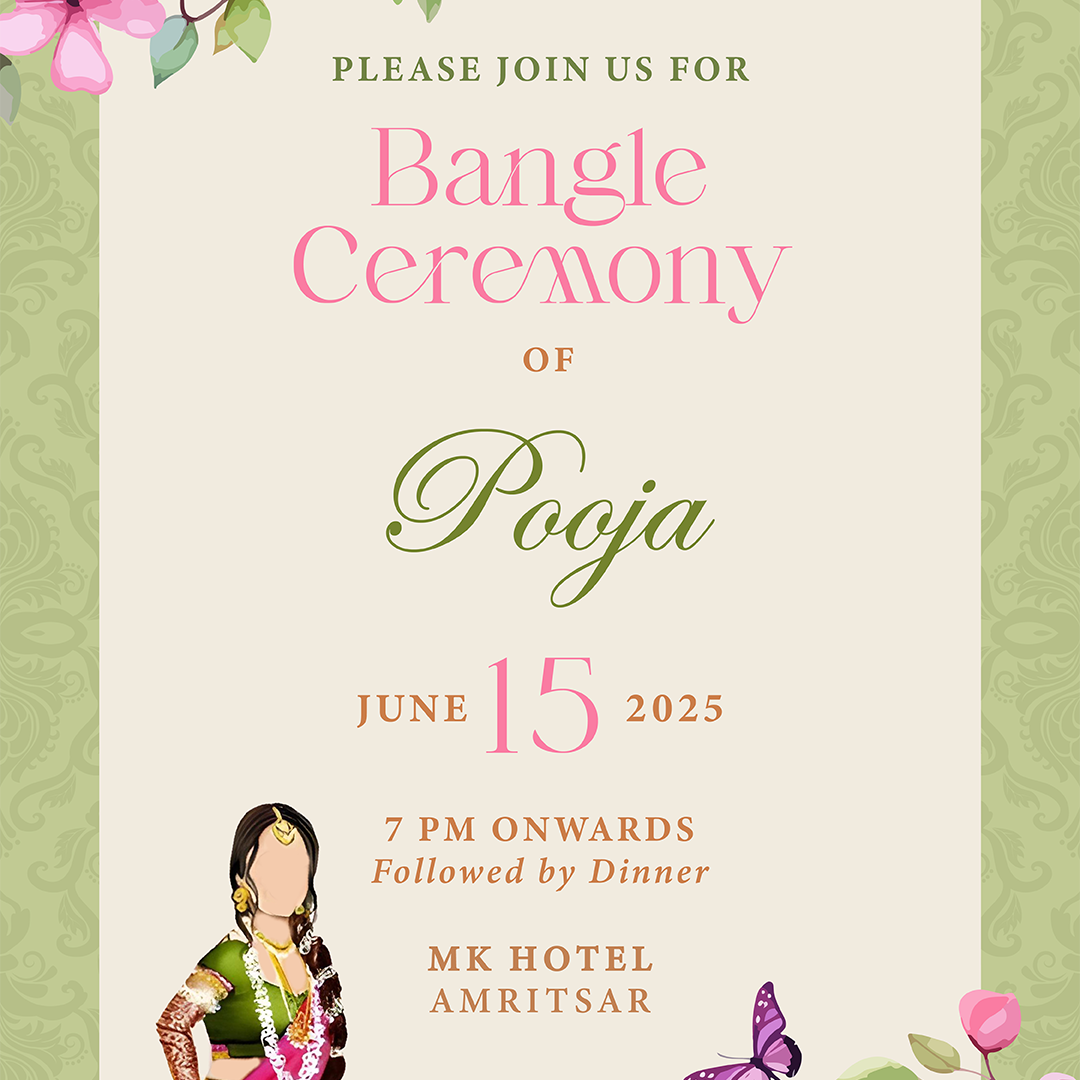Botanical Tinkling Invite